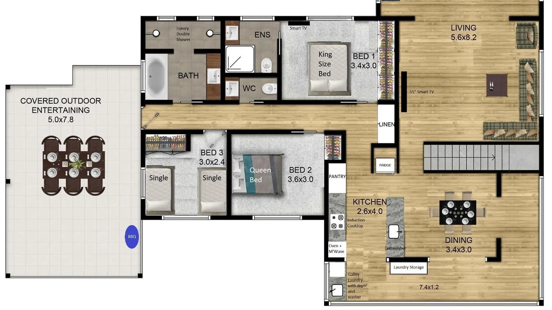 Moffat Beach Coastal Contemporary Unit A Caloundra Lägenhet